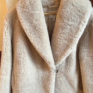 Banana Republic Cream Teddy Jacket